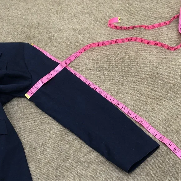 J Crew Thompson Blazer Size 40R Navy Blue Cotton Blend